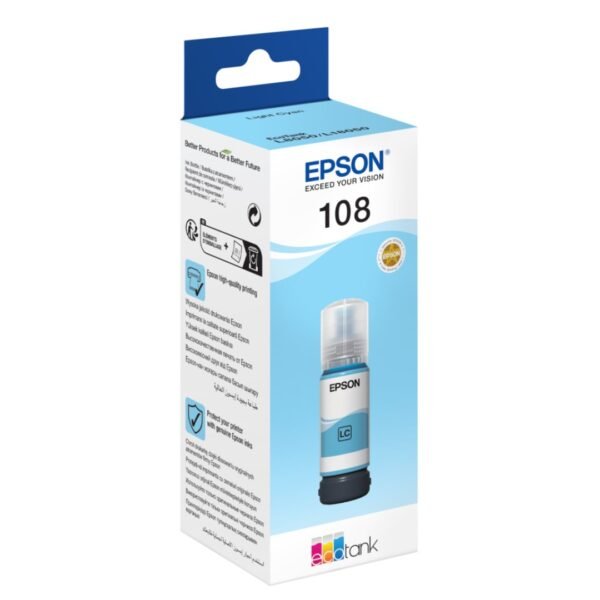 حبر إبسون 108 الأصلي LC سماوي